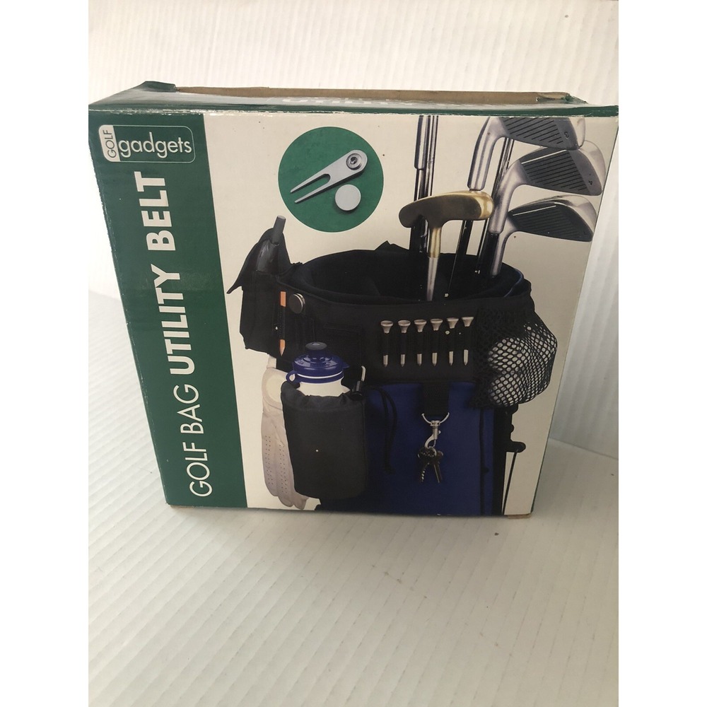 Golf Bag Utility Belt~E & B Giftware~Divot Tool~6 Tees~New Old Stock VTG